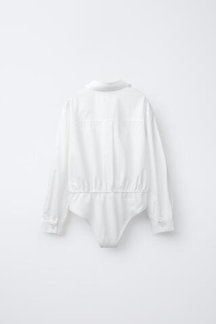 ZARA БОДИ-РУБАШКА, БЕЛЫЙ