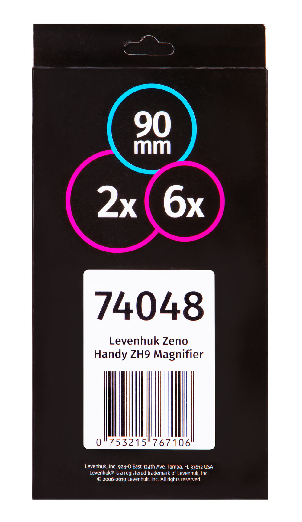 Лупа ручная Levenhuk Zeno Handy ZH9, черный