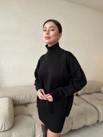 Свитер с асимметричным низом из хлопка