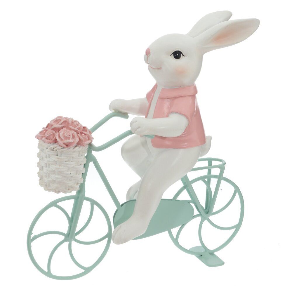 GAEM Фигурка декоративная "Заяц на велосипеде", L17,5 W6 H19,5 см