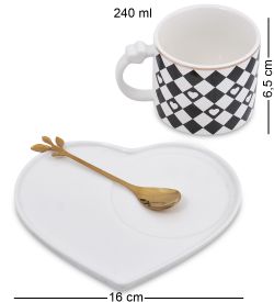 MUG-418/1 Чайная пара «Сердце»