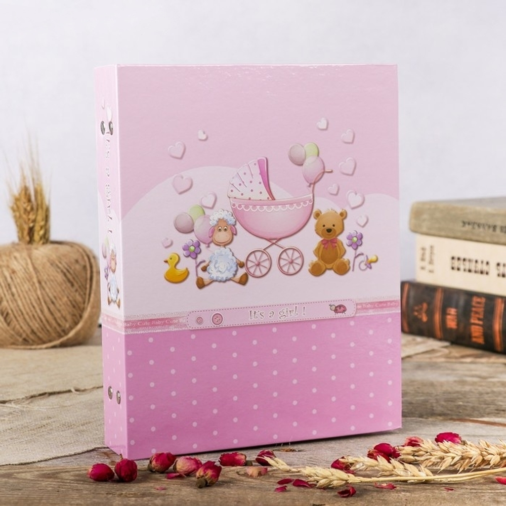 3746469 Фотоальбом на 200 фото 10х15 см 200 фото  "Детский альбом-1" МИКС