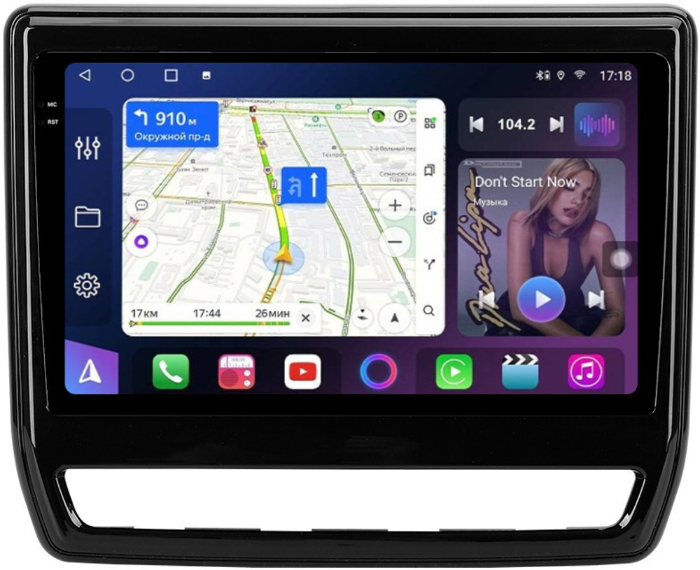 Магнитола для Mitsubishi ASX 2020+ (ШГУ 8", рамка тип 2) - FarCar BM9-2K-7264R9 монитор 9.5" 2K QLED на Android 14, TS10, 4+32Гб, CarPlay, 4G SIM-слот