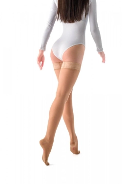 Чулки компрессионные MEDIVEN ELEGANCE на широкое бедро c закрытым носком арт.289W