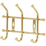 Вешалка настенная 265*215*85 (3 крючка) Золотой ВНТ3/З