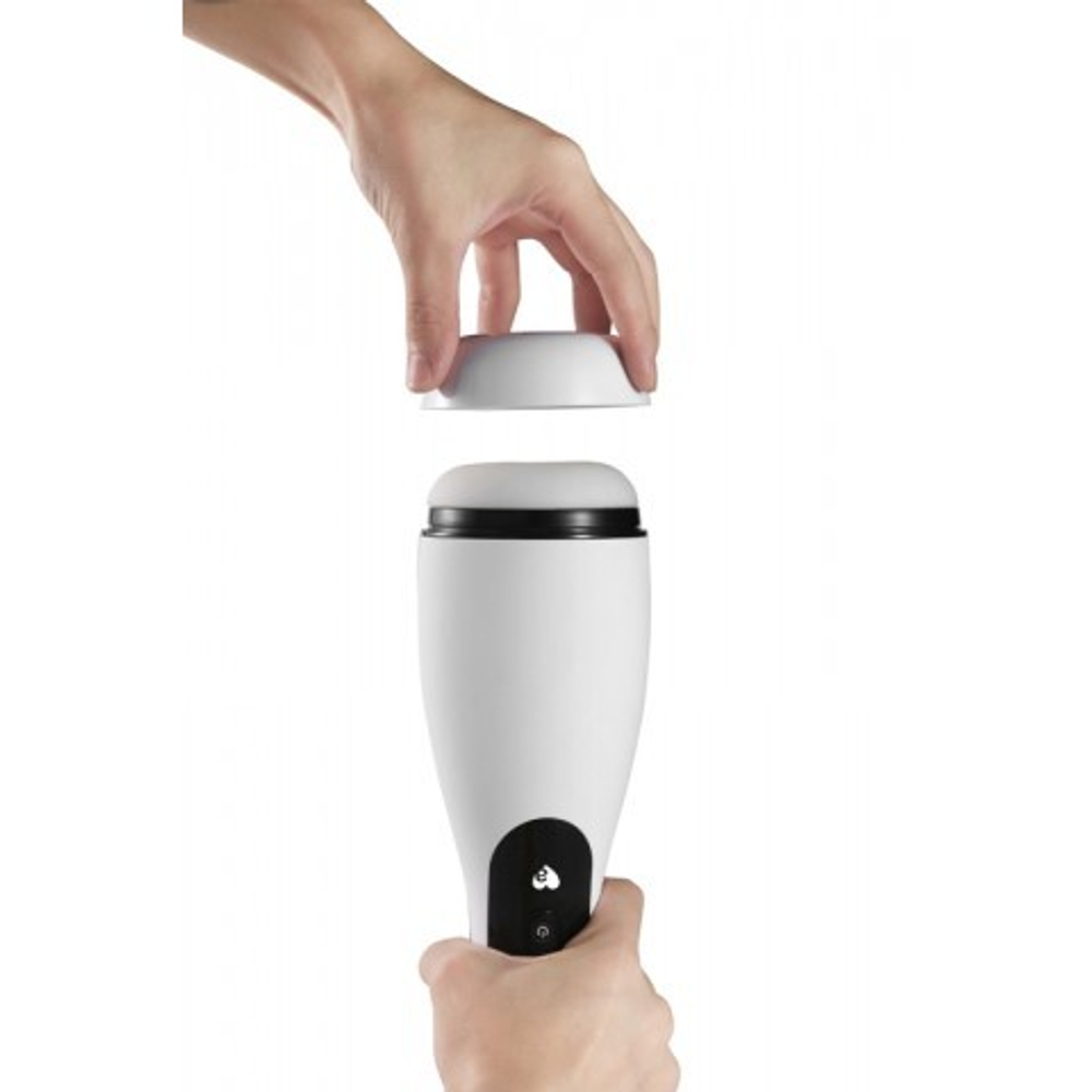 Инновационный мастурбатор Good night с имитацией орального секса Amovibe (белый)