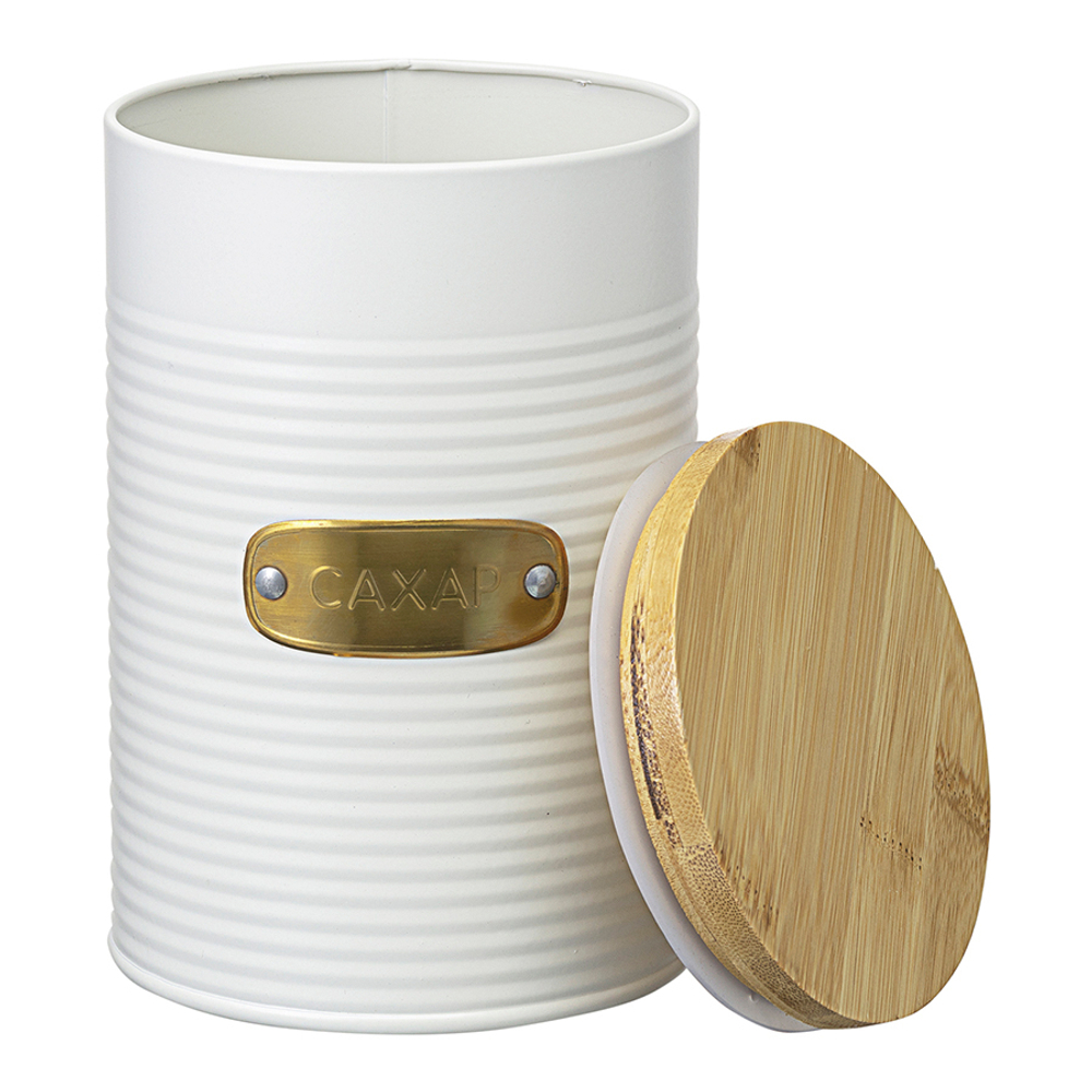 Банка для хранения сахара irmel, 1,3 л, молочная