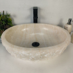 Раковина из оникса Erozy White EO-64264 52*42*15 0213