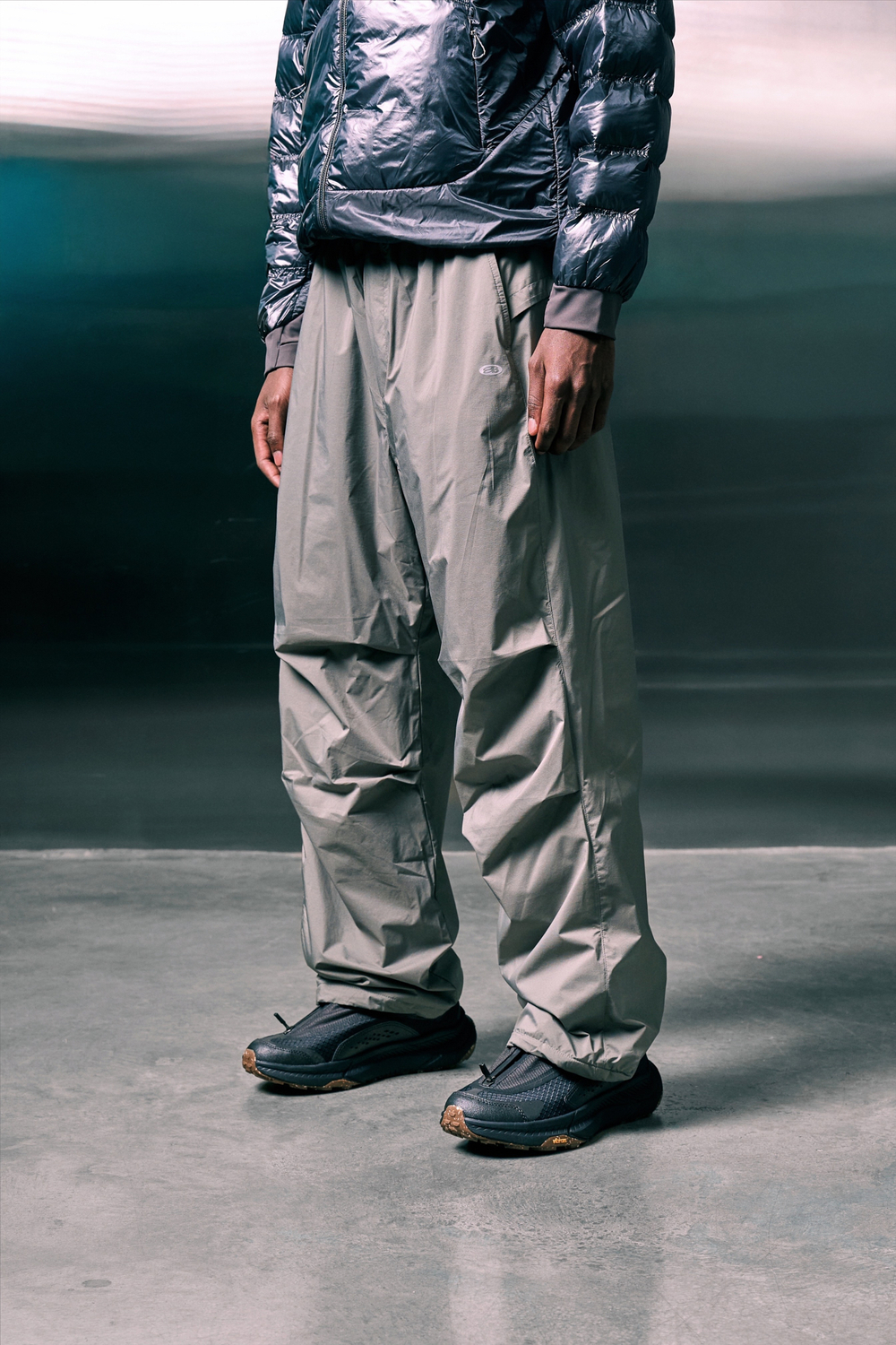 Брюки Nothomme Blue OCTA Fleece Wind Shell Lightweight Warm Pants "Gray Green"