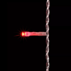 Светодиодный мерцающий занавес 2*3 м, 220V., 600 красных LED ламп, прозрачный ПВХ, Beauty Led (PCL602BL-10-2R)