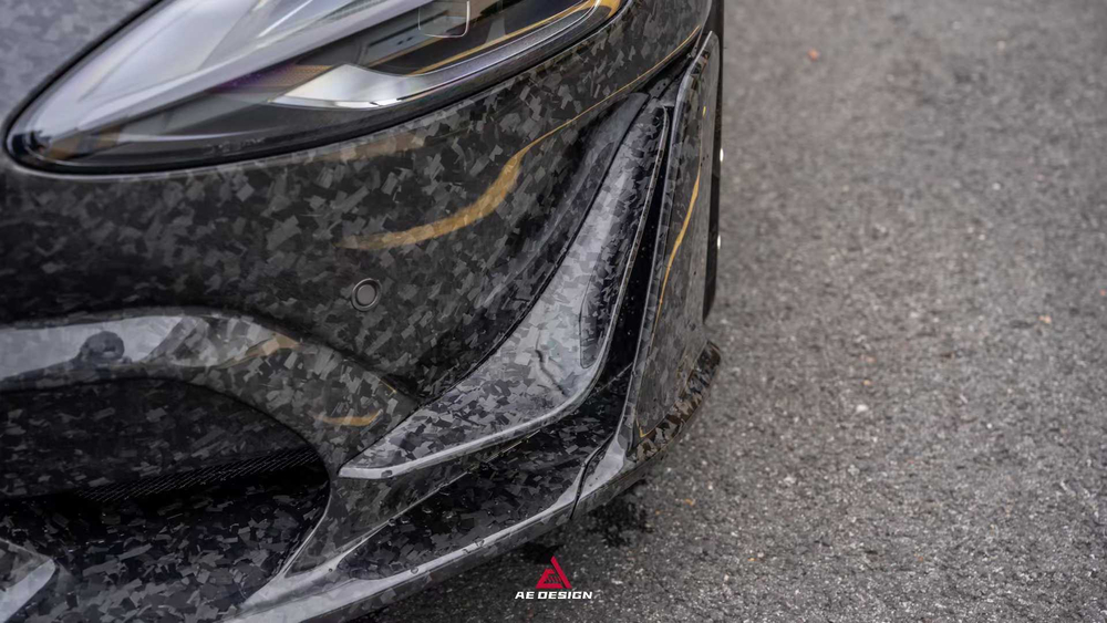 Обвес из кованого карбона для Xiaomi SU7 Ultra 2024+ Ксяоми губа капот боковые юбки задний диффузор