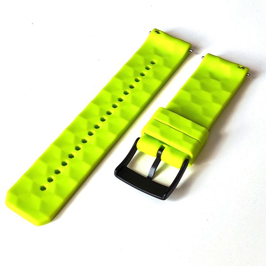 Ремешок Ranger 24 мм для Suunto 9 Baro, Suunto 7, Suunto Spartan Sport силиконовый быстросъемный (Лайм)