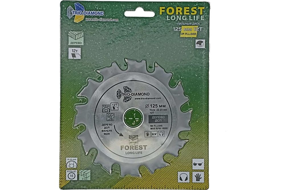 Диск пильный 125*22,23/16*12Т TRIO-DIAMOND FLL846