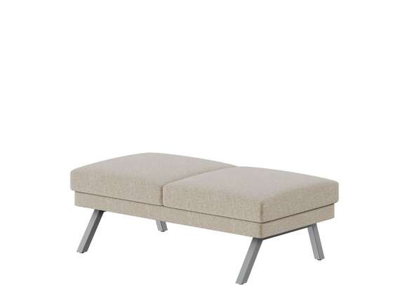 Алдо Банкетка двухместная ALD-04 Сан 03/Металл Серый 1430*680*470