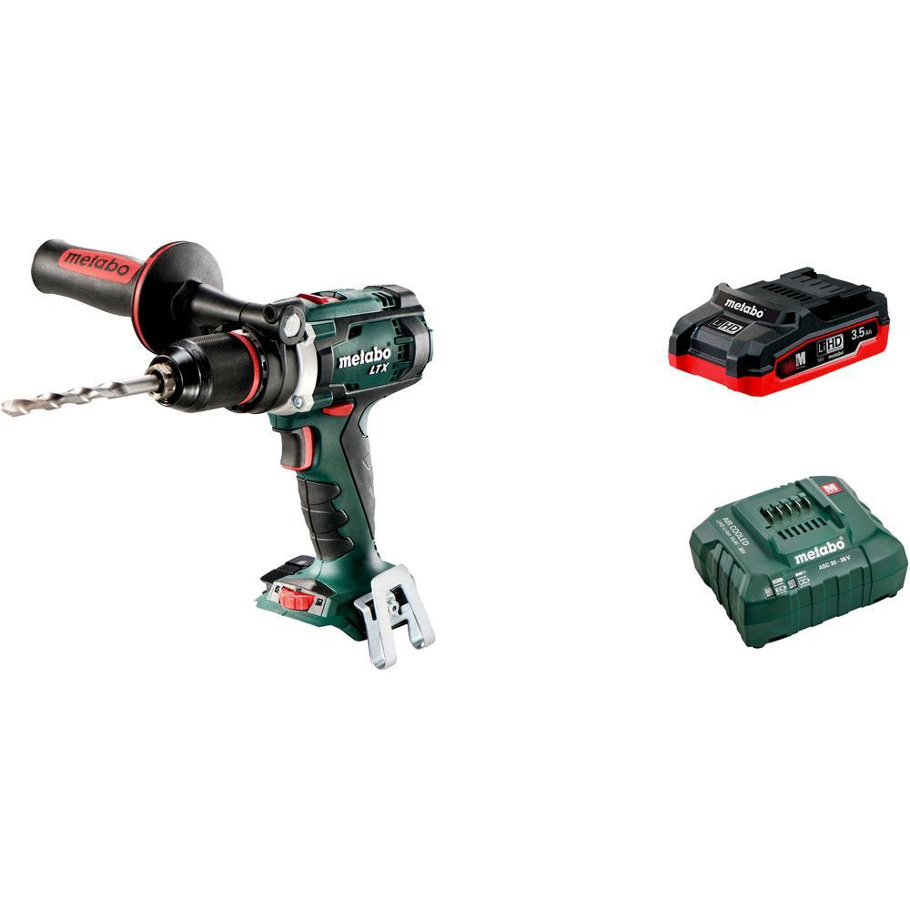 Аккумуляторная ударная дрель-шуруповерт Metabo BS 18 LTX Impuls 1х3,5Ач LiHD+ЗУ ASC55 (T03470)