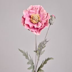 ЦВЕТОК ИСКУССТВЕННЫЙ "МАК" ВЫСОТА=72СМ. (МАЛ=24 ШТ/КОР=96ШТ.)