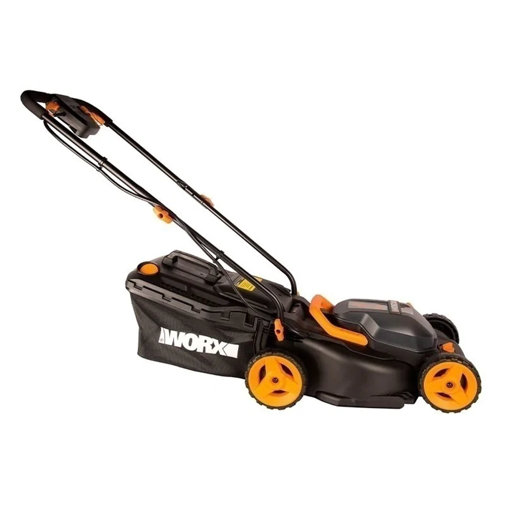 WORX WG779E.1 аккумуляторная газонокосилка (2 x 4 Ач, ЗУ)
