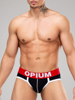 Трусы-брифы с широкой брендированной резинкой (Размер: XL) (Цвет: красный)