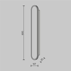 Светильник настенный светодиодный Maytoni Perlamour MOD429WL-L30BSK