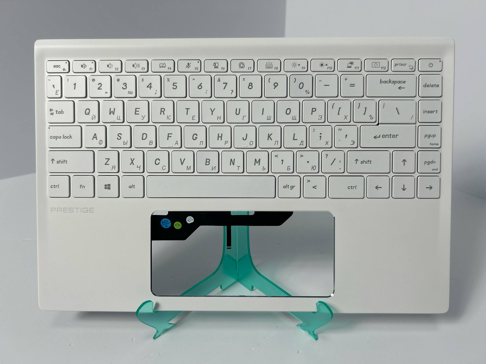 Верхняя панель с клавиатурой (топкейс) для ноутбука MSI Prestige 14 A10/белая (957-14C112E-C15)