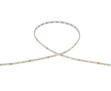 Лента светодиодная SMD тёпло-белая DC24V 9, 6W/m 3000K 860Lm/m 120д/м CRI>90 IP20,  упаковка 5 метров,  ширина 5мм,  высота 1, 6мм,  самоклейкая
