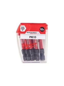 Бита для шуруповерта Milwaukee Shockwave PH2 50 мм 10шт