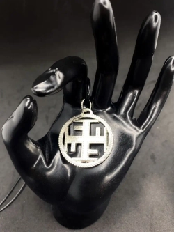 Защитный магический славянский кулон оберег Ратиборец сталь