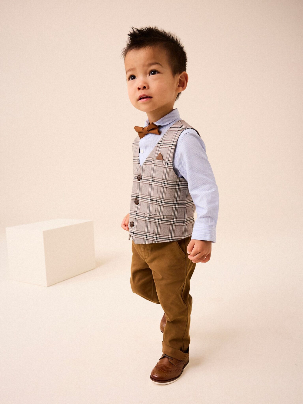 Комплект из четырех предметов для мальчика Next 633-724, Коричневый, Голубой