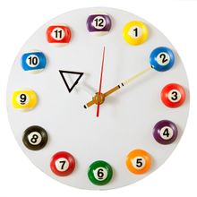 Часы настенные &quot;12 шаров&quot; D20,5 см (белые), пластик