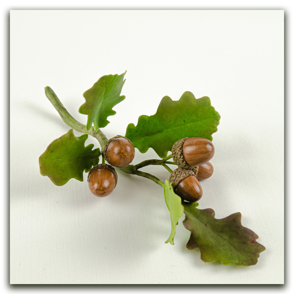 дуб из полимерной глины