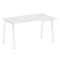 Metal System Стол криволинейный правый на А-образном м/к БА.СА-2 (R) Белый/Металл Белый 1400*900*750