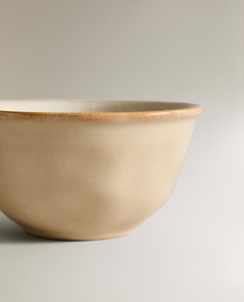 Zara Home миска из каменной керамики, цвет кремовый, 11.5 см