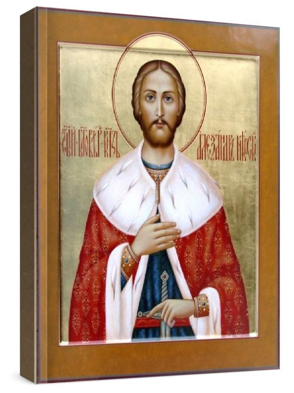 Александр Невский (рукописная икона)