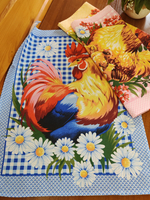 Набор кухонных полотенец, 3 шт , 45х60 см , рогожка