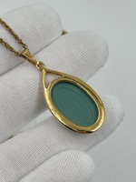 Кулон Wedgwood тёмно-зелёный