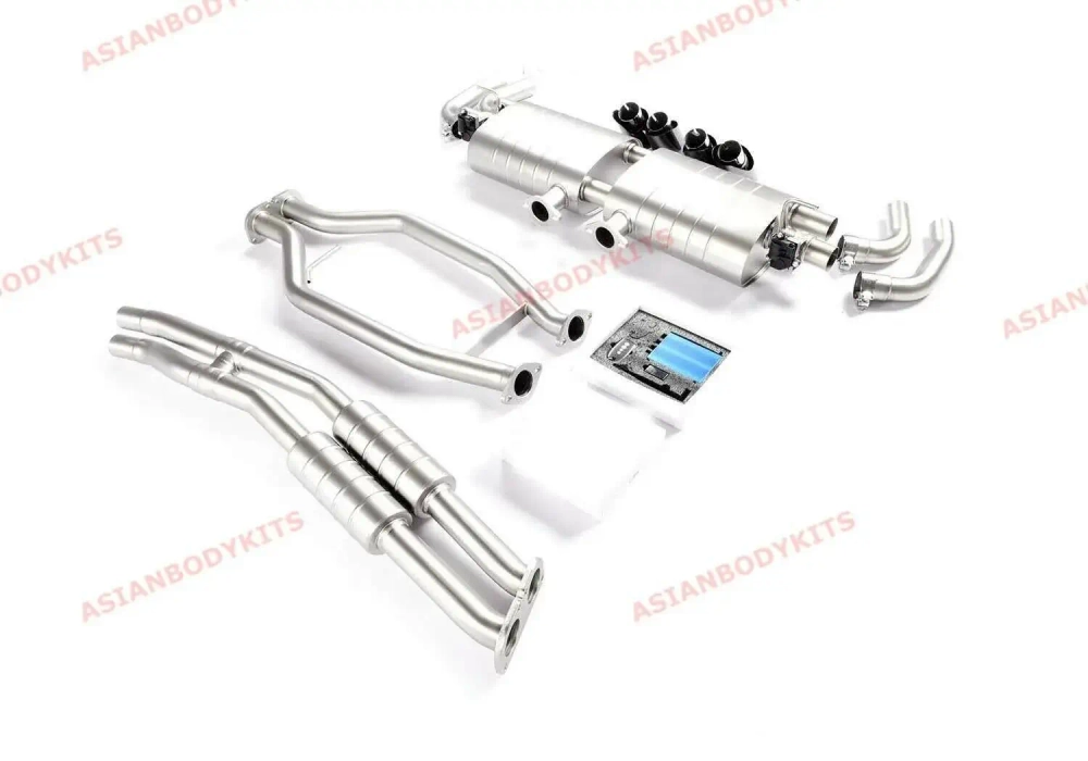 Спортивная выхлопная система с дистанционно управляемыми заслонками для Porsche Cayenne 952.2 2015-2017 3.6 Порше Каен