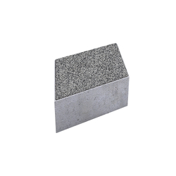 Тротуарная плитка РОМБ - Гранит+ Серый с черным