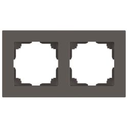 Рамка для розеток и выключателей Intro Accent 6-502-09 на 2 поста, СУ, титан | Intro