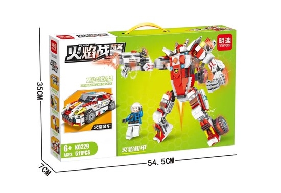 Конструктор minGDi Робот - Трансформер , 511 деталей