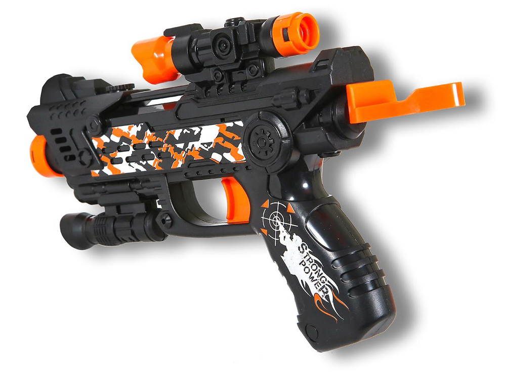 Пистолет с мягк.пулями, коробка DF0201A