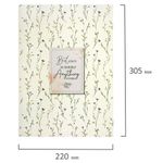 Тетрадь на кольцах БОЛЬШАЯ А4, 215х305 мм, 100 л., твердый картон, клетка, BRAUBERG, "Цветы", 405412