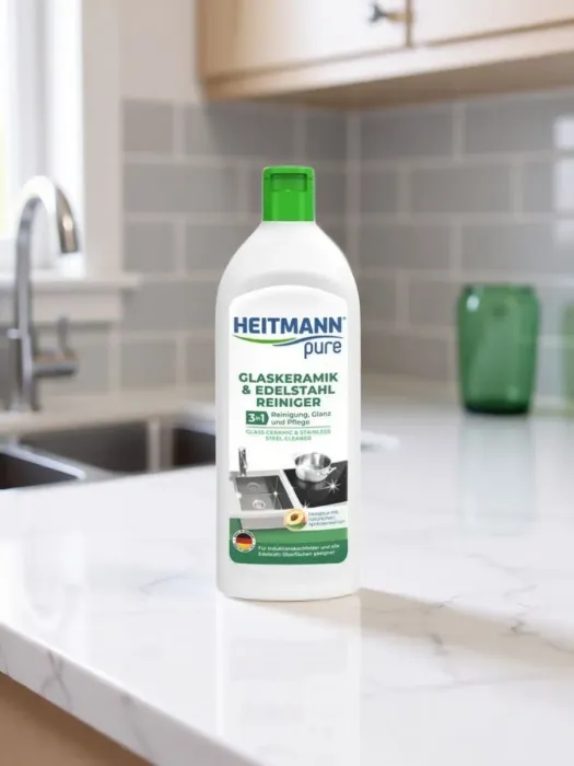 Heitmann Лосьон для чистки стеклокерамики и изделий из нержавеющей стали 250 мл.