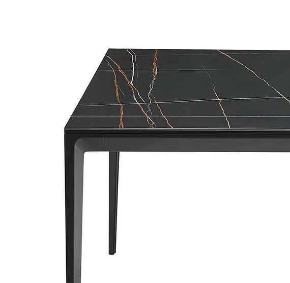 Стол Halden 160х90 см черная керамика