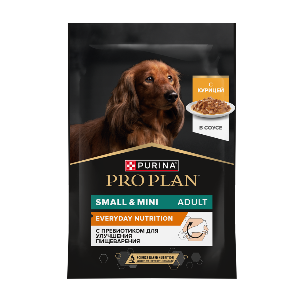 Пауч Pro Plan Opti Savour для собак мелких и карликовых пород с курицей Пауч Pro Plan Opti Savour для собак мелких и карликовых пород с курицей