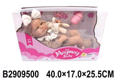 Пупс 40*17*25,5 см. с аксессуарами, коробка 203-15