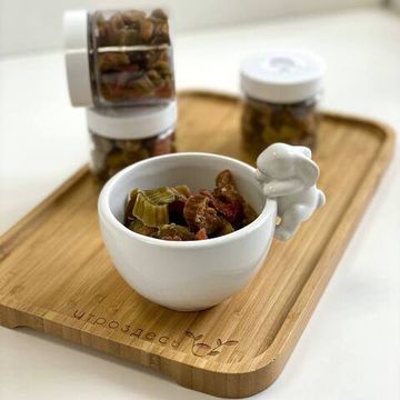 Цукаты из ревеня в тубусе, 150мл