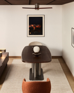 Стол Melvar из 100% орехового шпона с основанием из стали 180 x 100