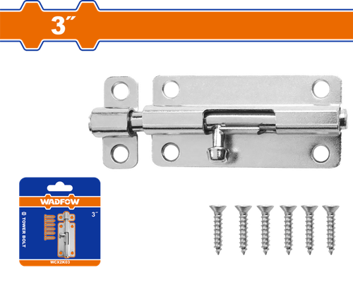 Шпингалет накладной 3" (12/240) WADFOW WCX2K03