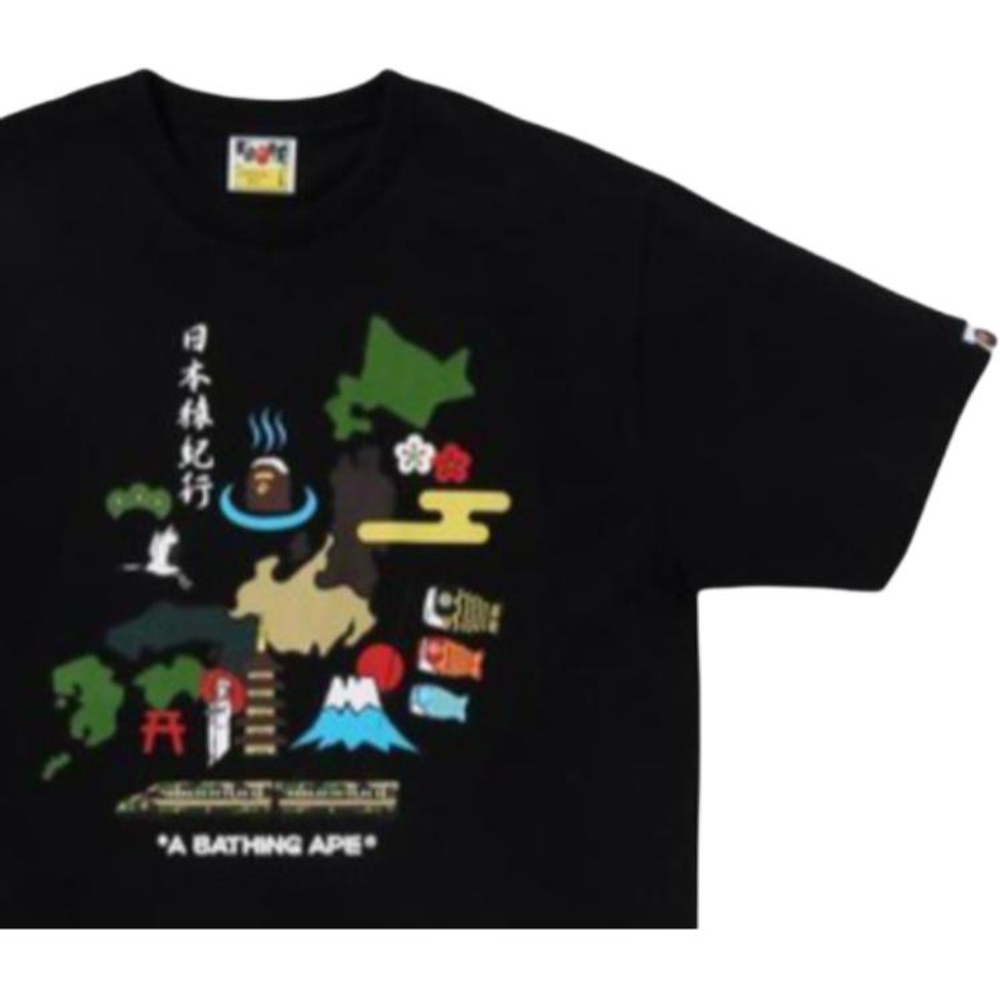 A Bathing Ape Japan Culture Tee черный