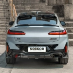 Карбоновый диффузор заднего бампера со стоп-сигналом для BMW X4 G02 Рестайлинг 2022+ БМВ